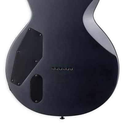 ESP LTD EC-1000 Baritone Electric Guitar. Charcoal Metallic Satin image 3