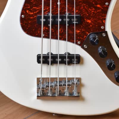 Sadowsky MetroExpress 21 Fret Vintage 5 Jazz Bass Solid Olympic White image 6