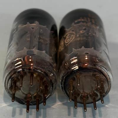 1960s General Electric 12BH7 (x2) Matched Pair Vintage GE Halo Getter Tube! T440 image 5