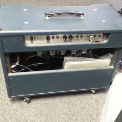 messa lonestar 2 x 12 combo with pedal and casters image 3