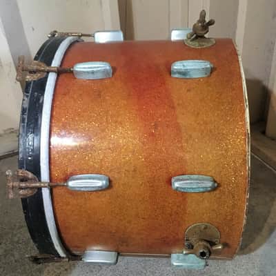 Rogers 20,12,14 Louie Bellson Citation Red Sparkle Drum Set Cleveland Eagle Badg image 4