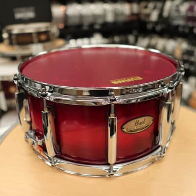 Pre-Owned Pearl 6.5x14" Session Studio Select Snare Drum (Antique Crimson Burst) image 2