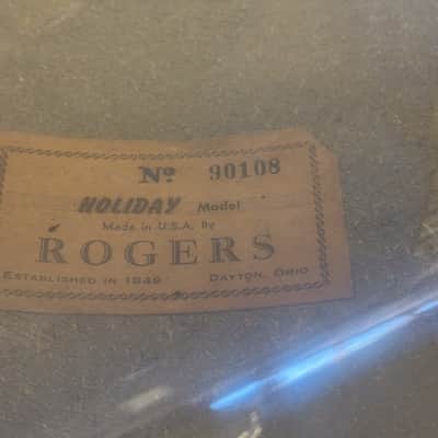 Rogers Holiday Script Logo 8x12/9x13/16x16/14x20 1960s - Blue Sparkle image 17