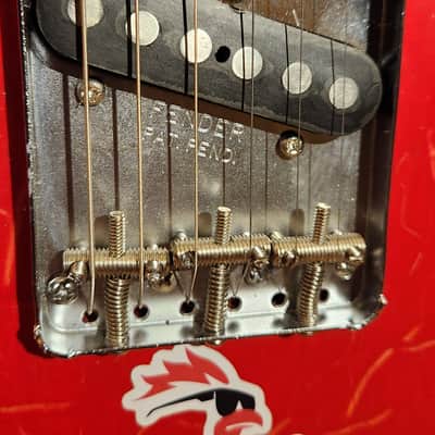 T-Style Partscaster - Red Crackle Body, Squier(?) Neck, Sanchez Alnico 5 Pickups image 8