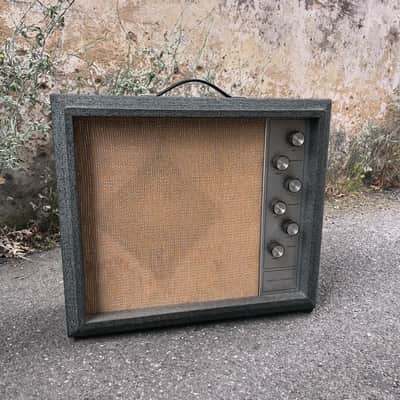 Silvertone Model 1482 1x12 Guitar Combo 1960s - Black image 2