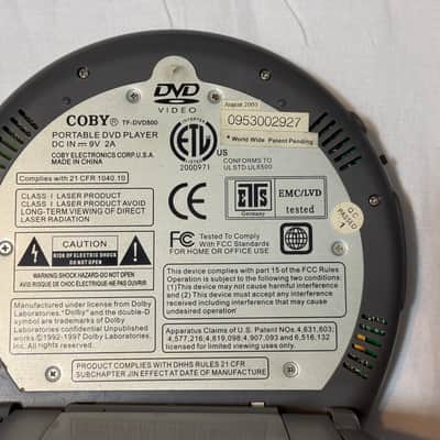 Coby Coby TF-DVD500 Portable DVD/CD/MP3 Player W/ Accessories image 4