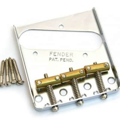Fender USA American Vintage 3-Saddle Telecaster Bridge 0990806100 image 4