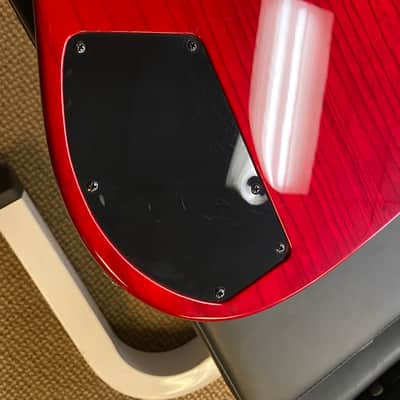 G&L ASAT 4 String Bass mid-90s - Clear Red with Top Binding image 18