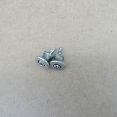 1960s Silvertone 1418 Guitar Strap Buttons With Screws image 1