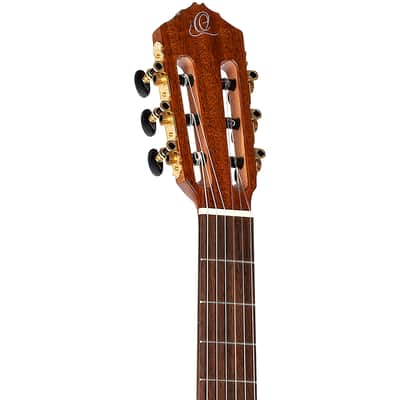 Ortega Performer Series Solid Top Thinline Crossover Acoustic-Electric Nylon Classical Guitar w/ Bag image 5