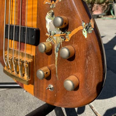 Tobias Signature 5 String CUSTOM (mid-90's) Woods and Mother of Pearl image 5