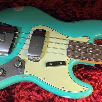 Lakland USA 44-60 Custom Walnut 4 String Jazz Bass Left Hand 1 of