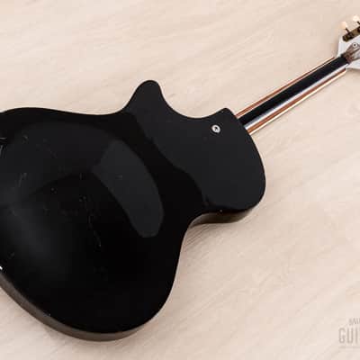 1960 Wandre Blue Jeans Vintage Aluminum Neck Hollowbody Guitar Black w/ Davoli Pickup, Case image 14
