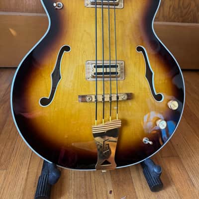 Gretsch G6072 Long Scale Hollow Body Bass 2003 - 2006 - Golden Sunburst image 2