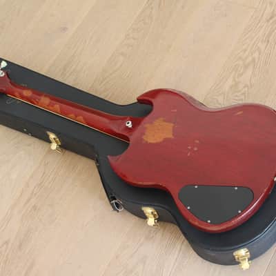Gibson Custom Shop "Inspired By" Robby Krieger THE DOORS SG Standard Aged & Signed, 2009 Tom Murphy Aged - Dark Heritage Cherry image 21