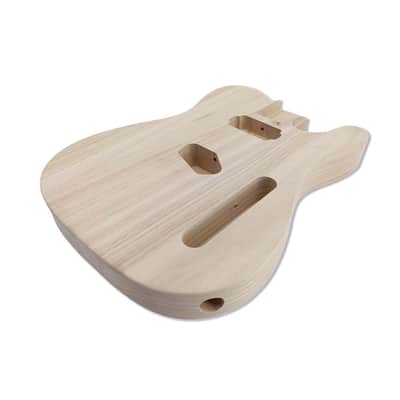 Telecaster Style Electric Guitar Body Lightweight Paulownia Wood image 8