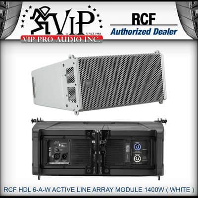 RCF HDL 6-A W ACTIVE LINE ARRAY MODULE 1400W Speaker Two Powerful 6" -WHITE- NEW image 4