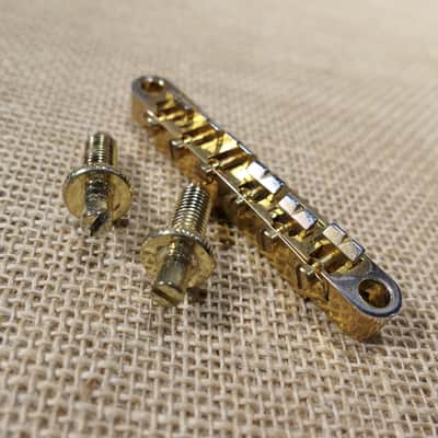 Bridge Tune-o-matic Black, 2013 Epiphone Les Paul Custom Prophecy Plus Gold Screws Same Day Shipping #DT08 image 2