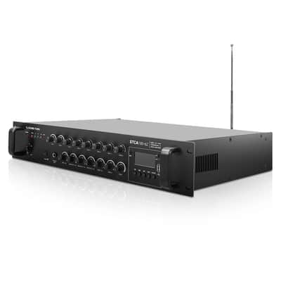 STCA180-6Z | 180W 6-Zone 70V/100V Commercial Power Amplifier with Bluetooth, Optical, Phantom Power, for Restaurants, Lounges, Bars, Pubs, Schools image 3