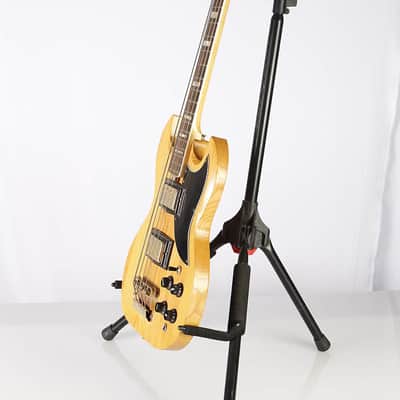 Vintage Wonder US SG Bass Natural Blonde electric bass guitar image 4