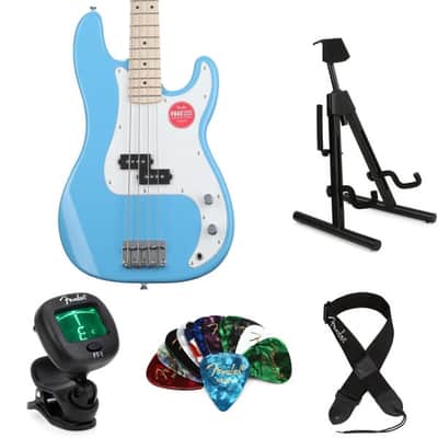 Squier Sonic Precision Bass Essentials Bundle - California Blue image 3