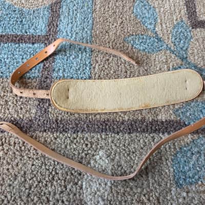 Vintage 1950's Leather Cowboy-Style Guitar Strap! Rare, Original Case Candy! image 4