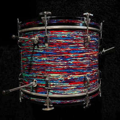 Ludwig 3ply Maple 13/16/20 1969 - Psychedelic Red image 10