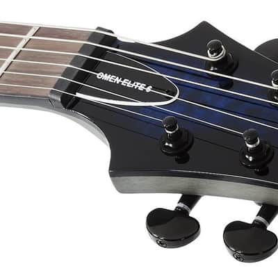 Schecter Omen Elite-6 - See Thru Blue Burst (2452) image 4