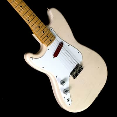 LEFTY! Boutique Custom Vintage Relic MM59 Musicmaster Shell Pink Nitro Pine 3/4 Size 22.5” Short Scale Clone Guitar 5.4 Lb HSC image 4