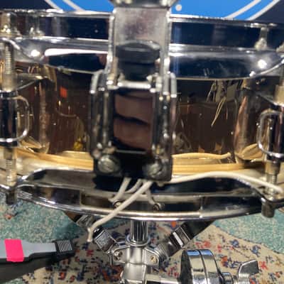 Remo - 3.5x13" Master-Touch Brass Piccolo Snare 1990's - Brass Wrap image 9