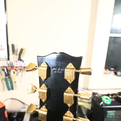 1973 Gibson Les Paul Custom Ebony Black Beauty *Headstock Repair* image 22