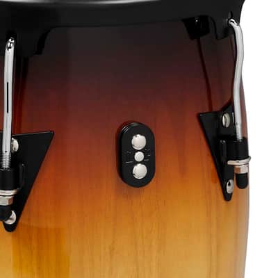 Latin Percussion LP Aspire 11 - 12" Conga Set - Oak Vintage Sunburst w/ Stand (LPA647-VSB) image 5