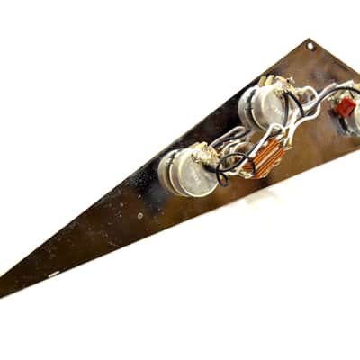 Chrome Mirrored Pickguard for Jackson Randy Rhoads Flying V Loaded w Pots + Switches image 6