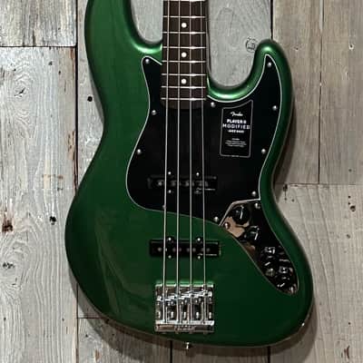New Fender Player II Modified Active Jazz Bass with Rosewood Fretboard - Harvest Green Metallic, image 2