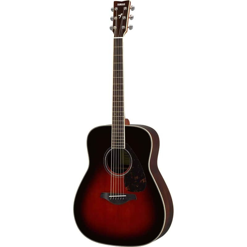 Yamaha FG830 Dreadnought Acoustic Guitar, Tobacco Sunburst image 1