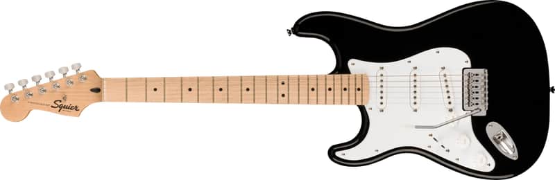 Fender Squier Sonic Stratocaster Black Electric Guitar - Left-Handed image 1