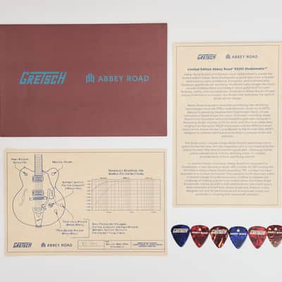 Gretsch Limited Edition Abbey Road Studiomatic Hollow Body with Bigsby and Gold Hardware, Ebony Fingerboard, Classic Walnut Stain image 9