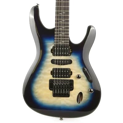 Ibanez JIVAJR-DSE Nita Strauss Signature 6-String Solid Body Electric Guitar with Ebony Fretboard, Right-Handed, Deep Sea Blonde image 1