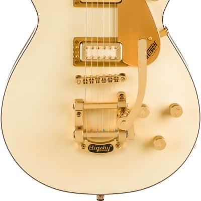 Gretsch Electromatic Pristine LTD Jet Single-Cut Guitar with Bigsby, Laurel Fingerboard, White Gold image 2