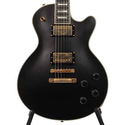 Eastman 2022 SB57/N-BK Electric Guitar with Case - Black with Gold Hardware image 1