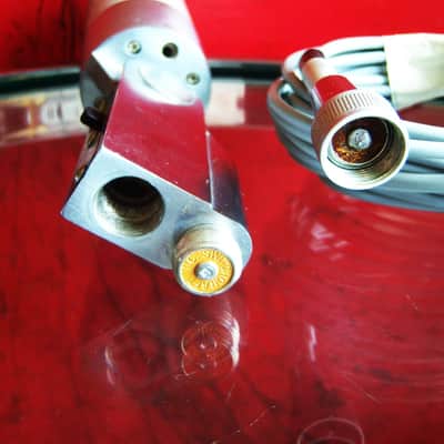 Vintage RARE 1960's Turner 44D / 466 dynamic microphone High Z Satin Chrome w cable 33D 22D 77A image 12