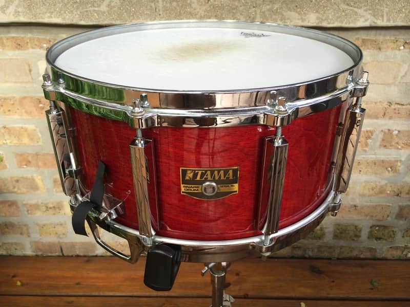 Tama Artwood Birch Snare 6.5x14 - AW336 1986 Cherry Wine image 1