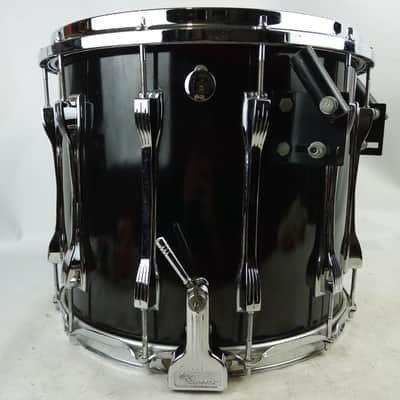 Ludwig 12x14"Black Cortex Monroe Coliseum Twin Channel Snare Drum Vintage 90s image 4