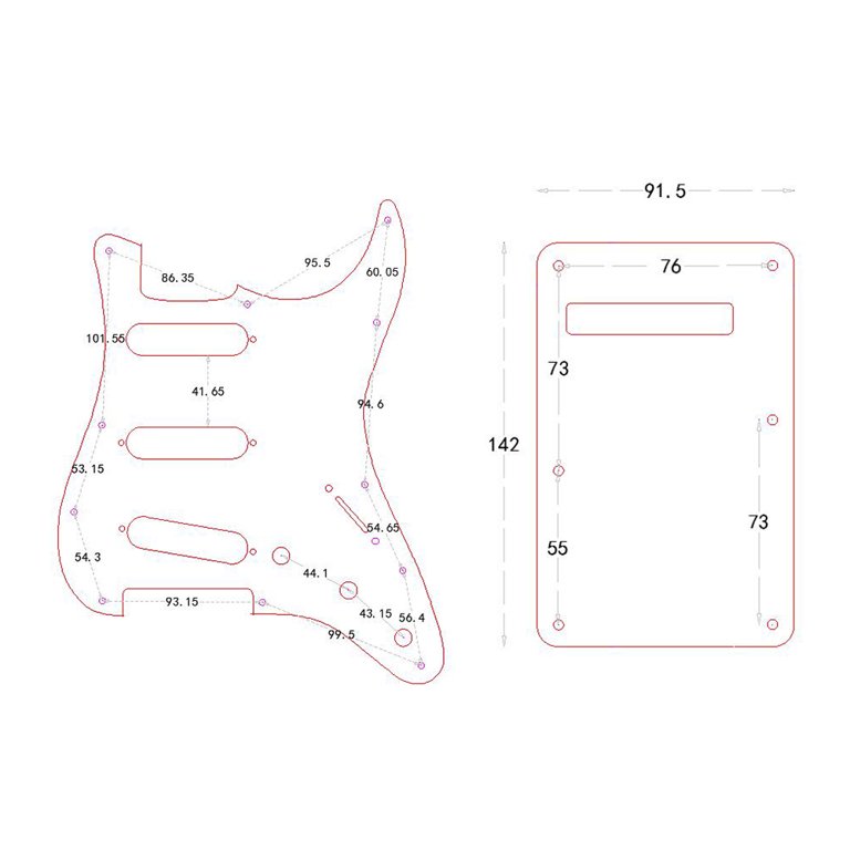 OEM Pick Guard Back Plate photo 2