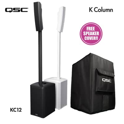QSC KC12 K Column Powered Loudspeaker with Free QSC KC Speaker Cover! image 1