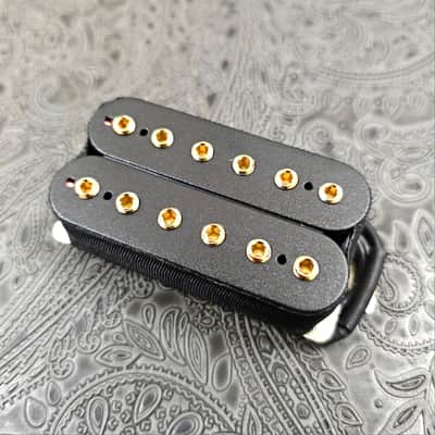 Schecter USA Custom Shop "Synyster Gates" Open Coil Humbucker Pickup SET in Black w/ Gold Hex Poles! Bridge & Neck "Synbuckers", A7X, Avenged Sevenfold, Avenger (SKU: 1A78) image 5