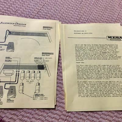 Mesa Boogie Mark III Operating Instructions Maintenance & Service Guide image 4