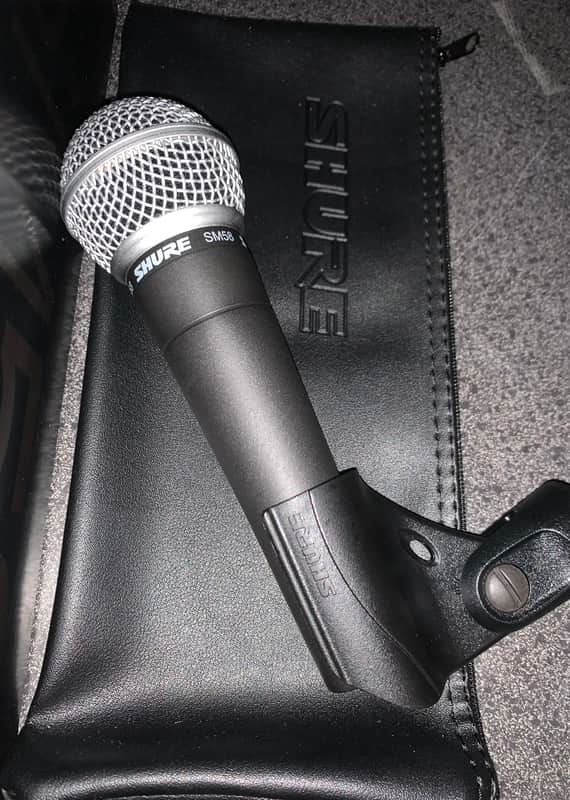 Shure SM58 Handheld Cardioid Dynamic Microphone 1984 - Present - Black image 1
