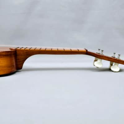 Vintage *RARE* SAM F. CHANG HONOLULU HAWAIIAN KOA 20 3/4” Soprano Ukulele w/Case image 10