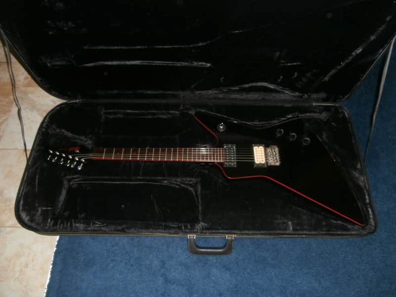 Vintage 1980's Hohner Professional EX Devil Explorer Electric Guitar w/ Case! image 1